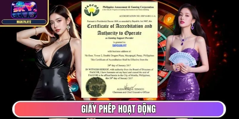 Giấy phép hoạt động